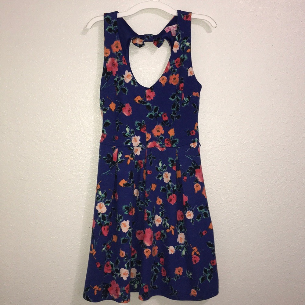blue floral dress (new)